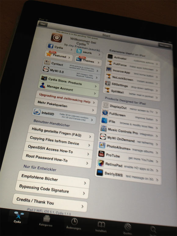 Не долго оставалась прошивка iOS 5.1 для iPad 2. Хакер. вышел на следующ