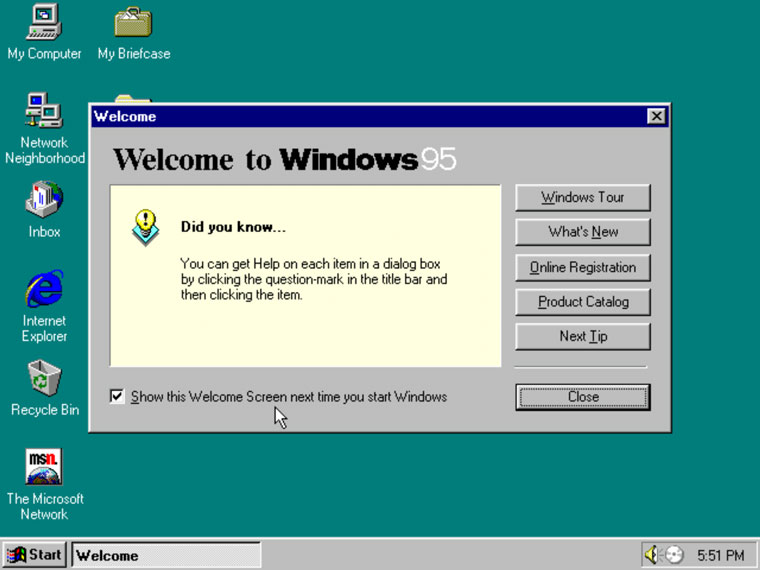    Windows 95 -  2