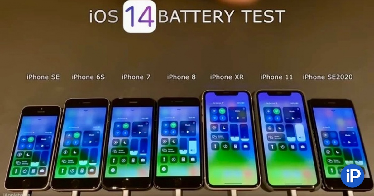 Время работы айфонов сравнение таблица Блогер сравнил время работы айфонов на iOS 14, начиная с iPhone 6s