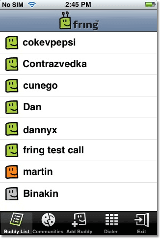 Fring. Первое в мире VoIP-приложение для iPhone!