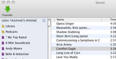 Senuti 0.50.2b7. Копируем музыку с iPhone/iTouch на Mac