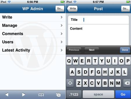 WordPress дружит с iPhone