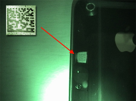 Скрытые знаки на корпусе iPhone 3G
