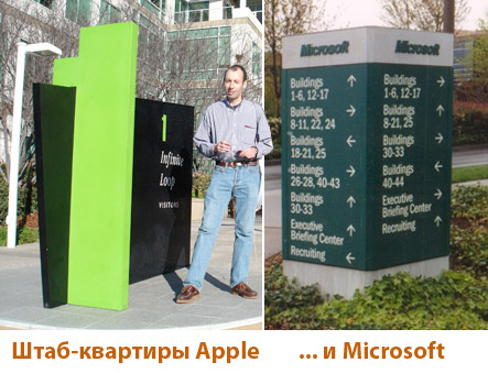 Два разных подхода Apple и Microsoft