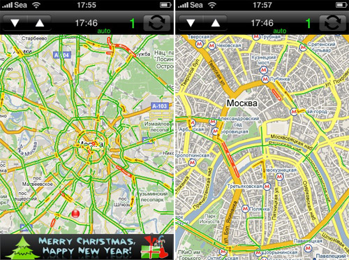 Jams.Moscow – пробки Москвы на iPhone
