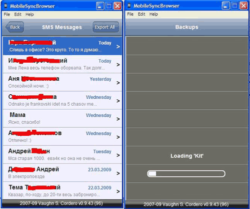 MobileSync Browser: заметки и СМС из бэкапов iTunes