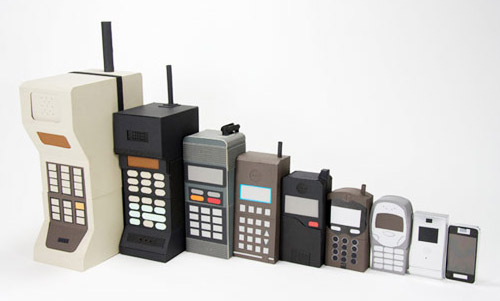 Эволюция размера мобильников