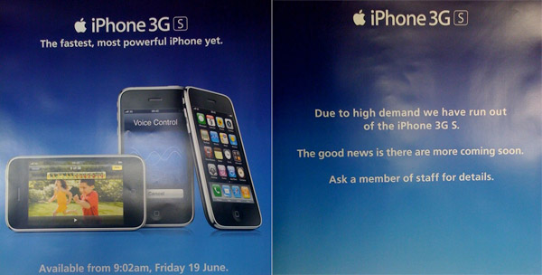 iPhone 3GS в Британии продан