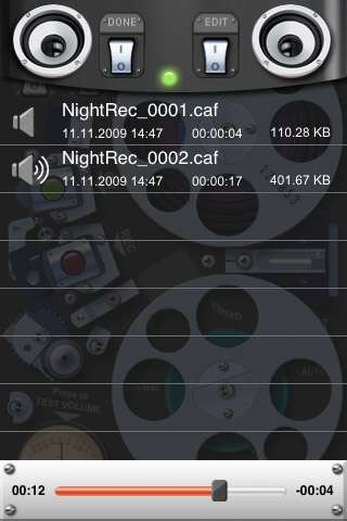 Night Recorder для iPhone