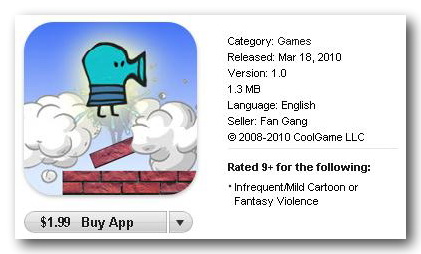 Клон Doodle Jump просочился в App Store