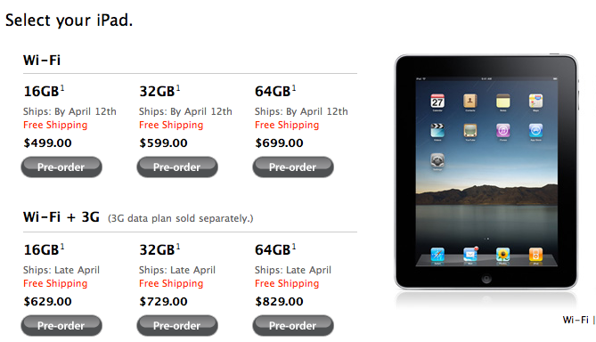 Первая партия iPad распродана