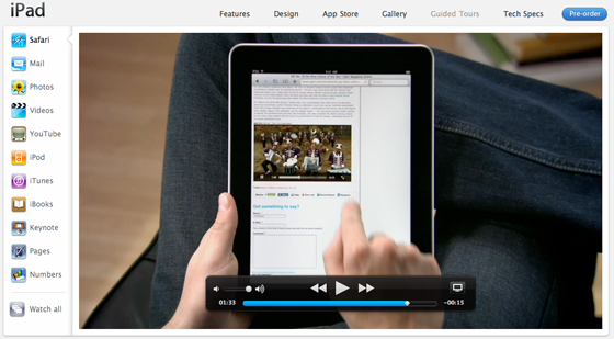 Apple запускает видео-гид по обращению с iPad