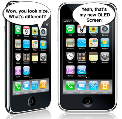Apple отказались от OLED-дисплея в iPhone 4G