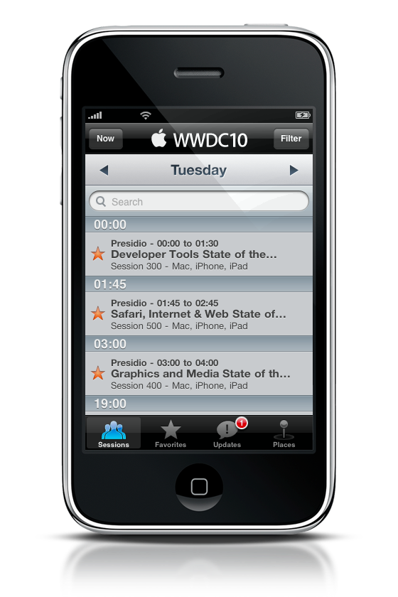 Официальное приложение WWDC 2010