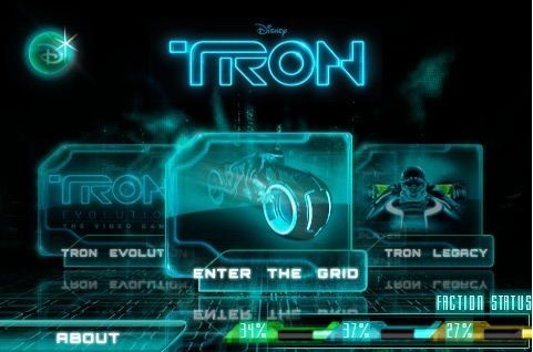 Tron для iPhone – в ожидании премьеры