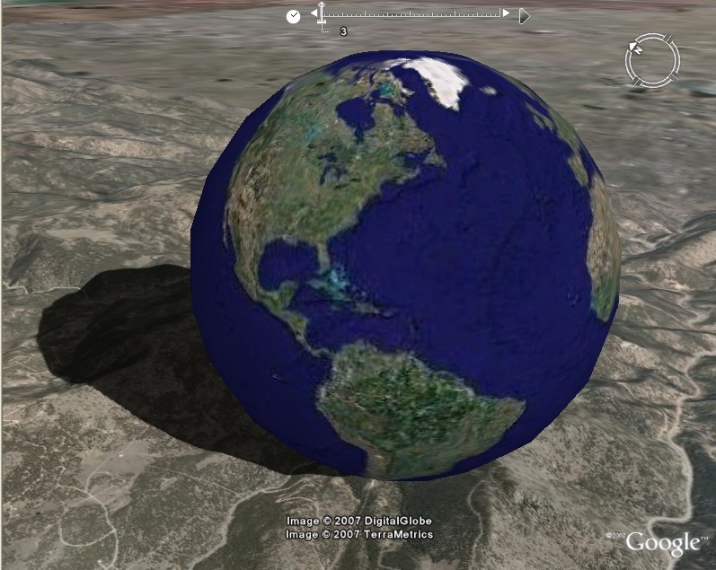 Google Earth. Карта Земли на iPad