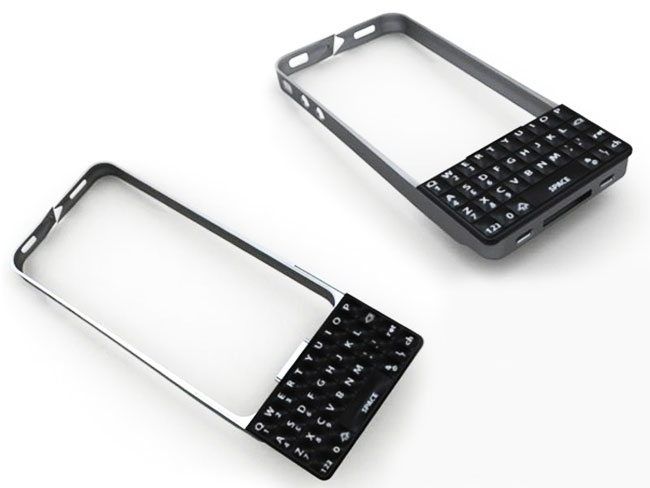 Концепт физической QWERTY-клавиатуры для iPhone 4