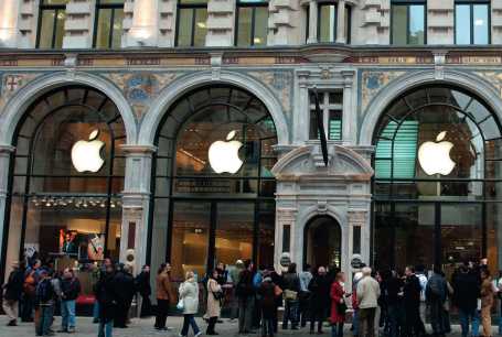 Самый популярный магазин Apple находится в Лондоне