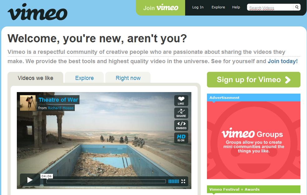 Vimeo теперь поддерживает вставки HTML5. iДевайсы ликуют