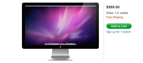 Начались поставки Apple LED Cinema Display 27″, но конкуренты тоже не спят