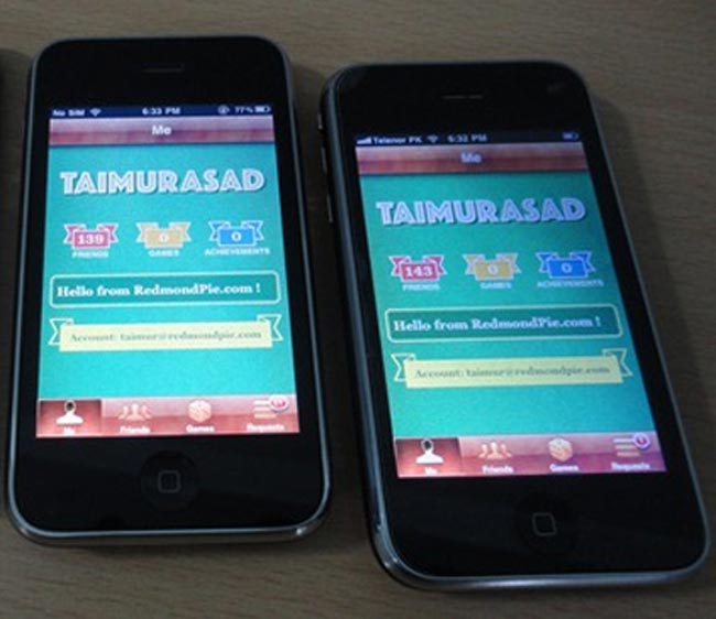 Game Center запустили на iPhone 3G