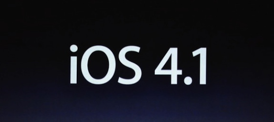 iOS 4.1 выйдет 8 сентября