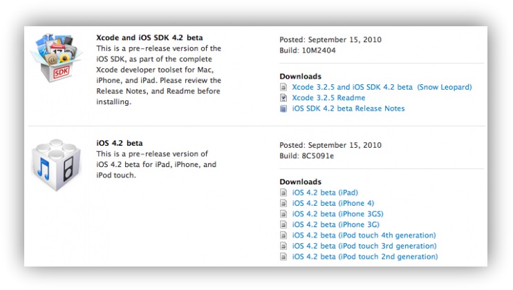 Вышла бета iOS 4.2. Наконец-то и для iPad