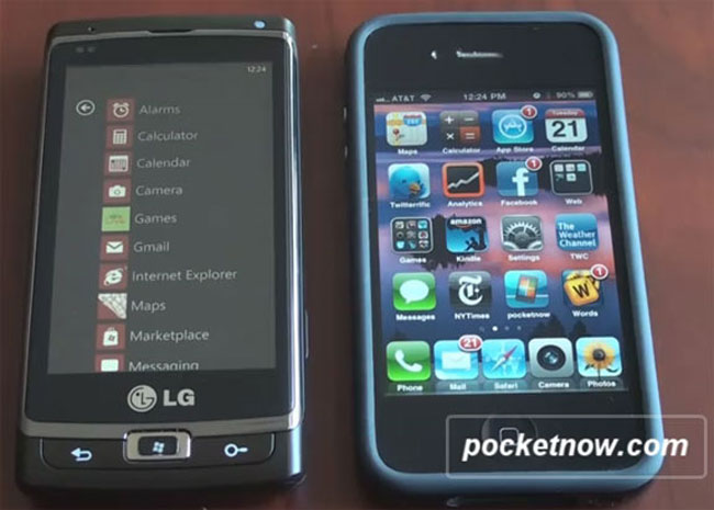 Windows Phone 7 против Apple iOS 4. Третий раунд