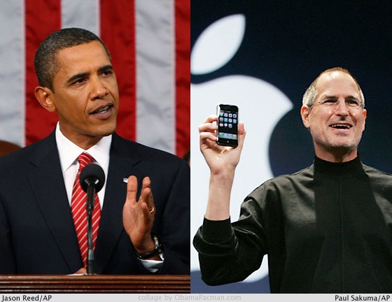 Президент США встретился с главой Apple и дал автограф на iPad