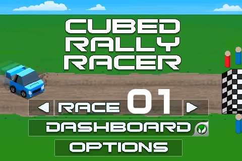 Cubed Rally Racer: 8-битная трасса с препятствиями