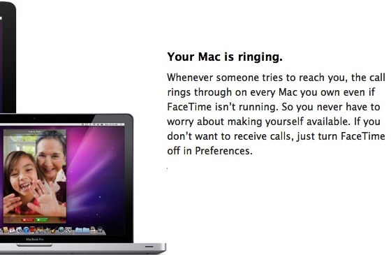 FaceTime для Mac OS X поддерживает Push