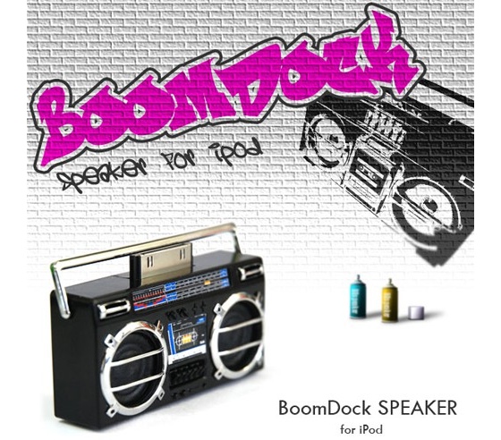 Micro Boom Dock Speaker for iPod: минибумбокс для iPod в стиле 80-х