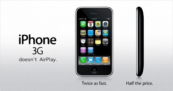 AirPlay на iPhone 3G не будет