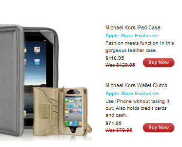 Распродажи аксессуаров в Apple Store (1)