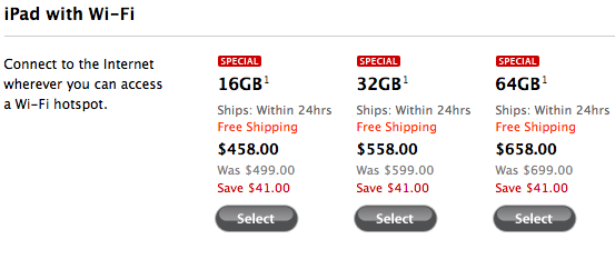 Скидки на iPad (2010)