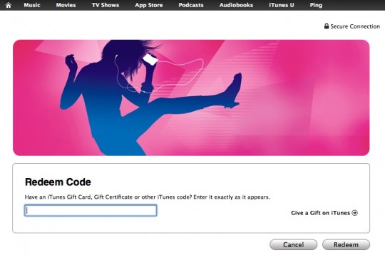 iTunes Redeem