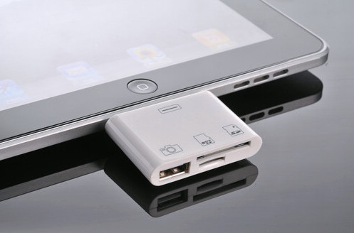 Китайский iPad Camera Connection Kit: USB, microSD-, SD-карты на планшетнике