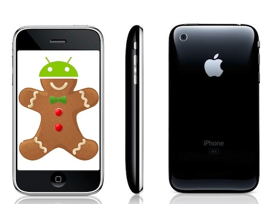 Пряничный iPhone 3G c Android 2.3 на борту