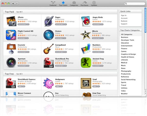 Один миллион загрузок из Mac App Store