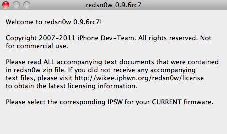 RedSn0w обновился до версии 0.9.6rc7
