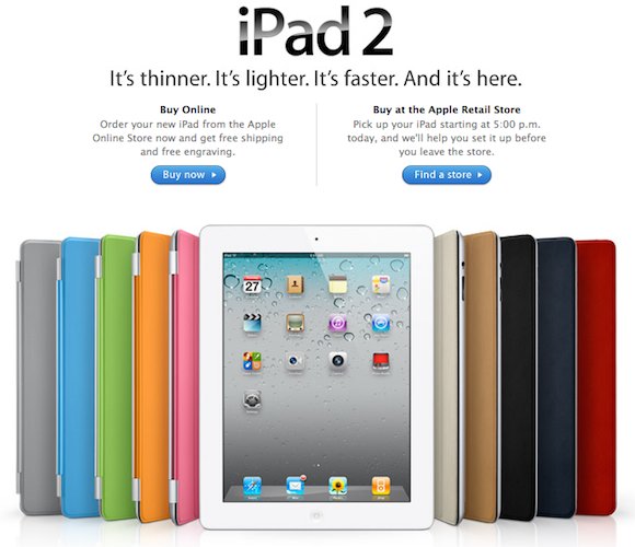 Apple начала продажи iPad 2
