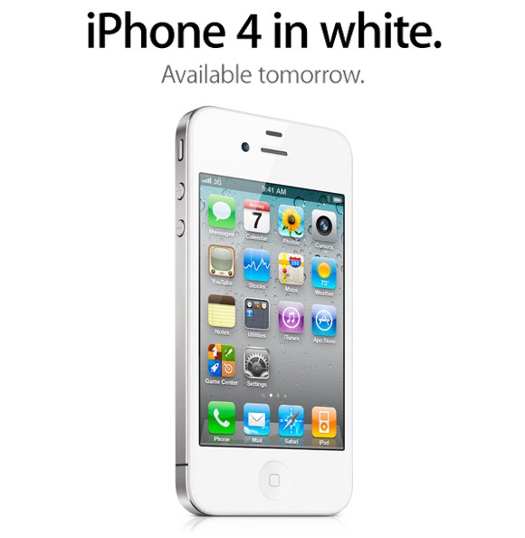 Продажи белого iPhone 4 начнутся завтра