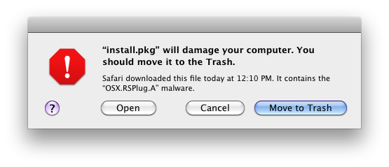 Плюс один вирус для Mac OS X