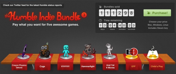 Humble Bundle #3: набор из пяти шикарных инди-игр за любую стоимость