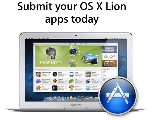 Apple призывает разработчиков отправить приложения для OS X Lion в Mac App Store