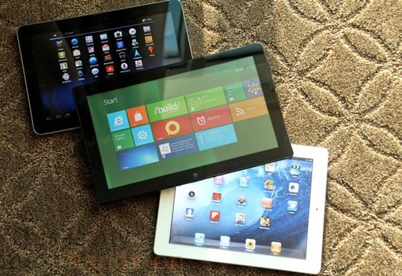 Конкуренты iPad появятся вместе с Windows 8