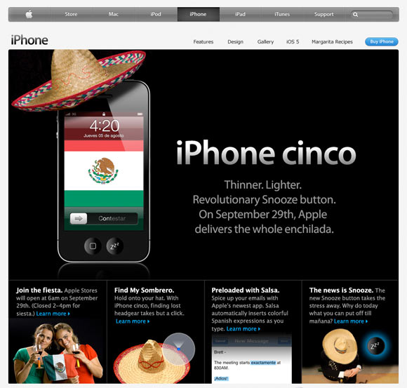 Apple выпускает iPhone Синко в поддержку мексиканцев