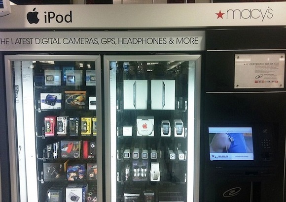 Торговые автоматы стали продавать iPad и iPod
