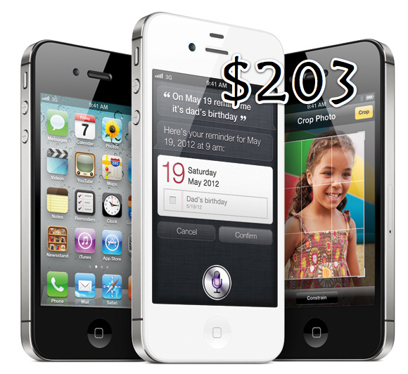 UBM Techinsights: iPhone 4S обходится Apple в $203