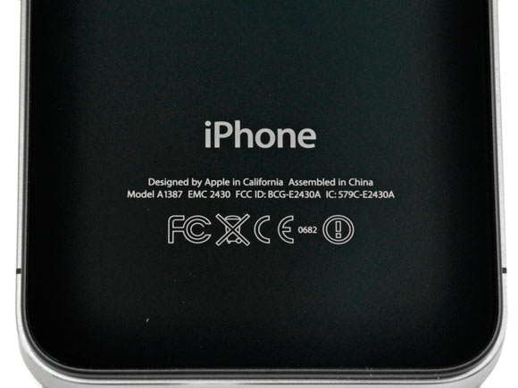 iphone model a1387 emc 2430 fcc id bcg-e2430a ic 579c-e2430a